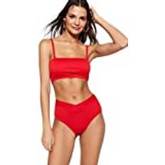 Rot Bikinioberteile Trendyol Collection Collection Bikinioberteil Rot Unifarben für Damen