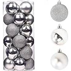 Silver Christmas Tree Ornaments Shatchi Baubles Silver Shatterproof 9 Pack 50mm Christmas Tree Ornament