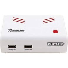 Retro-Bit Retro-Bit Super Retro-Cade Plug and Play Game Console Packed with Over 90 Popular Arcade and Console Titles Red/White Version 1.1