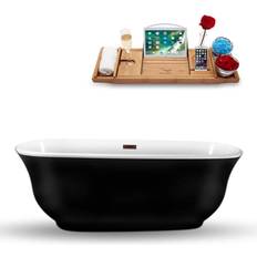 Streamline Claw Foot Bathtub 67 Acrylic Flatbottom Non-Whirlpool