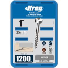 Kreg SPS-C1-1200 Zinc Pocket Screws, #7 1200 Count