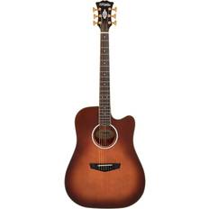 D'Angelico Excel Bowery Dreadnought CE Autumn Burst Electro-Acoustic Guitar with Gig Bag