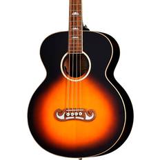 Acoustic Guitars Epiphone J-200 Studio Sitka Spruce-Mahogany Acoustic-Electric Bass Guitar Vintage Sunburst