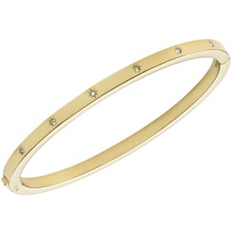 Fossil Bracelets Fossil Sutton Shine Bright Stainless Steel Bangle Bracelet Gold-Tone Gold-Tone