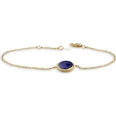 Oro Bracciali Bloomingdale's Fine Collection Blue Lapis Station Bracelet in 14K Yellow Gold