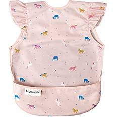 Food Bibs Tiny Twinkle Tiny Twinkle Mess Proof Baby Bib Waterproof Baby Apron Machine Washable PVC BPA & Phthalate Free Great Travel Bib Small Months Unicorn Confetti