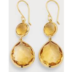 Blue - Men Earrings Ippolita Snowman Teardrop Earrings in 18K Gold ORANGE CITRINE