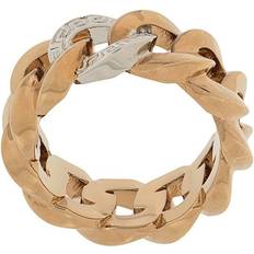 Gold Plated - Unisex Rings Versace Gold Curb Chain Ring IT