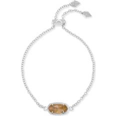 Elaina Link Chain Bracelet Rhodium-Plated Orange Citrine Quartz
