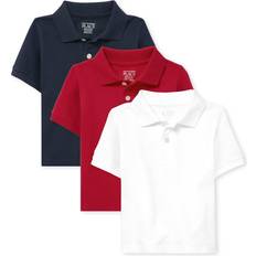 The Children's Place 18-24M Polo Shirts The Children's Place The Children's Place Baby Boys and Toddler Boys Short Sleeve Pique Polo, Classic Red/Nautico/White, 2T