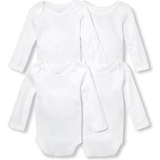 The Children's Place 1-3M Bodysuits The Children's Place The Children's Place Unisex Baby Bodysuit 4-Pack 12-18 White Cotton White 12-18