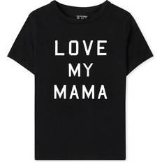 The Children's Place Black Bodysuits The Children's Place The Children's Place Unisex Baby and Toddler Short Sleeve Graphic T-Shirt, Love My Mama