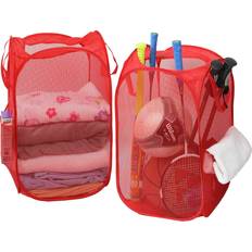 Simple Houseware Mesh Pop-Up Laundry Hamper Basket 2 Pack