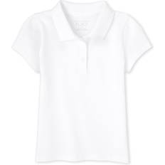 Babies Polo Shirts Children's Clothing The Children's Place The Children's Place Baby Girls and Toddler Girls Short Sleeve Pique Polo, White, 3T