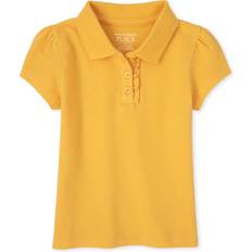 The Children's Place Toddler Uniform Ruffle Pique Polo - Yellow Pencil