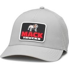 American Needle Men's Gray Mack Trucks Super Tech Valin Trucker Snapback Hat