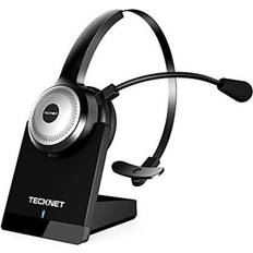 Tecknet Bluetooth 5.0 Wireless Headset With Microphone And Charging Base