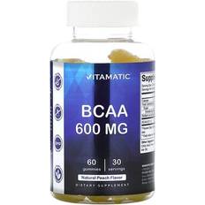 Natural Amino Acids Vitamatic BCAA, Natural Peach, mg, Gummies 60