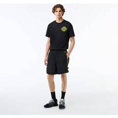 Lacoste Shorts Lacoste Men's Relaxed Fit Embroidered Shorts Black