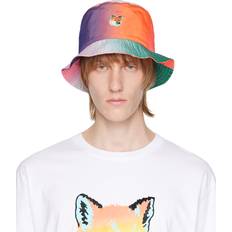 Multicolored Hats Maison Kitsuné VIBRANT FOX HEAD BUCKET HAT Multicolor