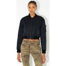 Cropped Outerwear John Elliott Hunter Cropped Bomber Black Black