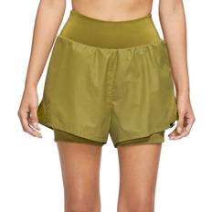 Nike Dri-Fit Run Division Reflective Mid-Rise 3in Shorts - Khaki