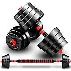 Red Barbell Sets BCBIG Adjustable Dumbbells Set Of 2 Pcs