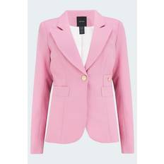 Wool Blazers Smythe Classic Duchess Blazer in Rethink Pink