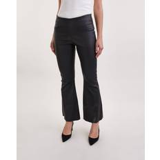 Leather Trousers By Malene Birger Evyline Cropped Leather Trousers - Black