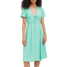 Calvin Klein Gröna Klänningar Calvin Klein Short Sleeve Seaming Day Dress