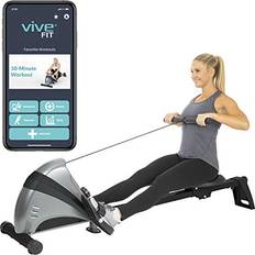 Rowing Machines Vive Health Folding Rowing Machine with Smart Phone Compatibility