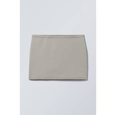 Weekday Nederdele Weekday Minimal Mini Skirt Dusty Grey, Nederdele størrelse