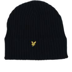Lyle & Scott Dam Kläder Lyle & Scott Knitted Ribbed Beanie Dark Navy