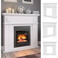 Stufe a Legna VICCO Cornice per caminetto Bianco, 109 x 100 cm