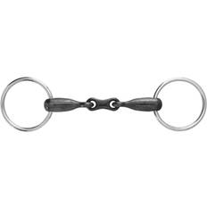 4.5'' Bits Korsteel Snaffle bit, zoet ijzer vrij ring bit met Franse schakels voor paarden Weatherbeeta Bronze