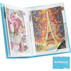 Diamond Art Portfolio Folder with 30 Pocket Slevees Protectors