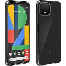 Avizar Back case Screen Protector Tempered Glass for Google Pixel 4 Transparent