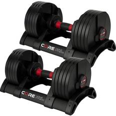 Adjustable Dumbbells - Dumbbell Set Core Fitness Adjustable Dumbbell Weight Set by Affordable Dumbbells