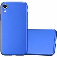 Cadorabo Hard Cover Matt Metall Cover iPhone XR Smartphone Hülle, Blau