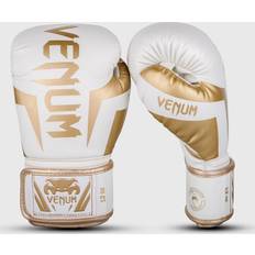 Vita Kampsportshandskar Venum Unisex Elite Boxing Gloves Boxhandschuhe, Weiss Gold, 10oz