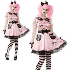 Ladies Small Official R701082S Ladies Pink Skelly Adult Costumes Doll