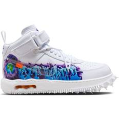 Nike Off-White x Air Force 1 Mid SP Leather Graffiti Men's