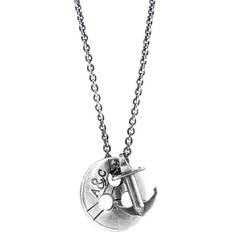 Anchor & Crew Lerwick Pulley Silver Necklace Pendant