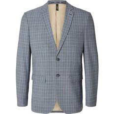 Selected Blazer Liam Slim Fit - Grey/Checks Blue