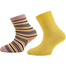 Unterwäsche Molo Nomi 2-Pack Pink/Yellow, Unisex, Tøj, Sokker, Lyserød/Gul, 20-22