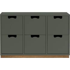 Asplund Snow B2 Dresser Green Khaki Förvaringsskåp 90x59cm