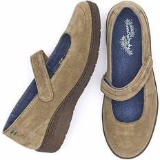 Green - Woman Espadrilles 'Oswestry' Flat Strap Bar Shoes Green