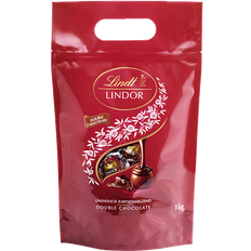 Lindt Lindor Double Chocolate Truffles 1000g 1Pack