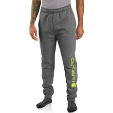 Carhartt Pantalons Carhartt Midweight Tapered Graphic Pantalon de Jogging - Bleu Clair/Blanc