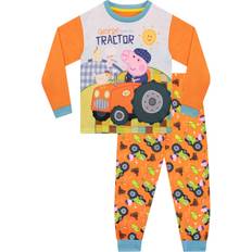 Orange Pyjamasar Barnkläder Peppa Pig Peppa Pig Boys George Pig Pajamas Orange Sizes 2T-8